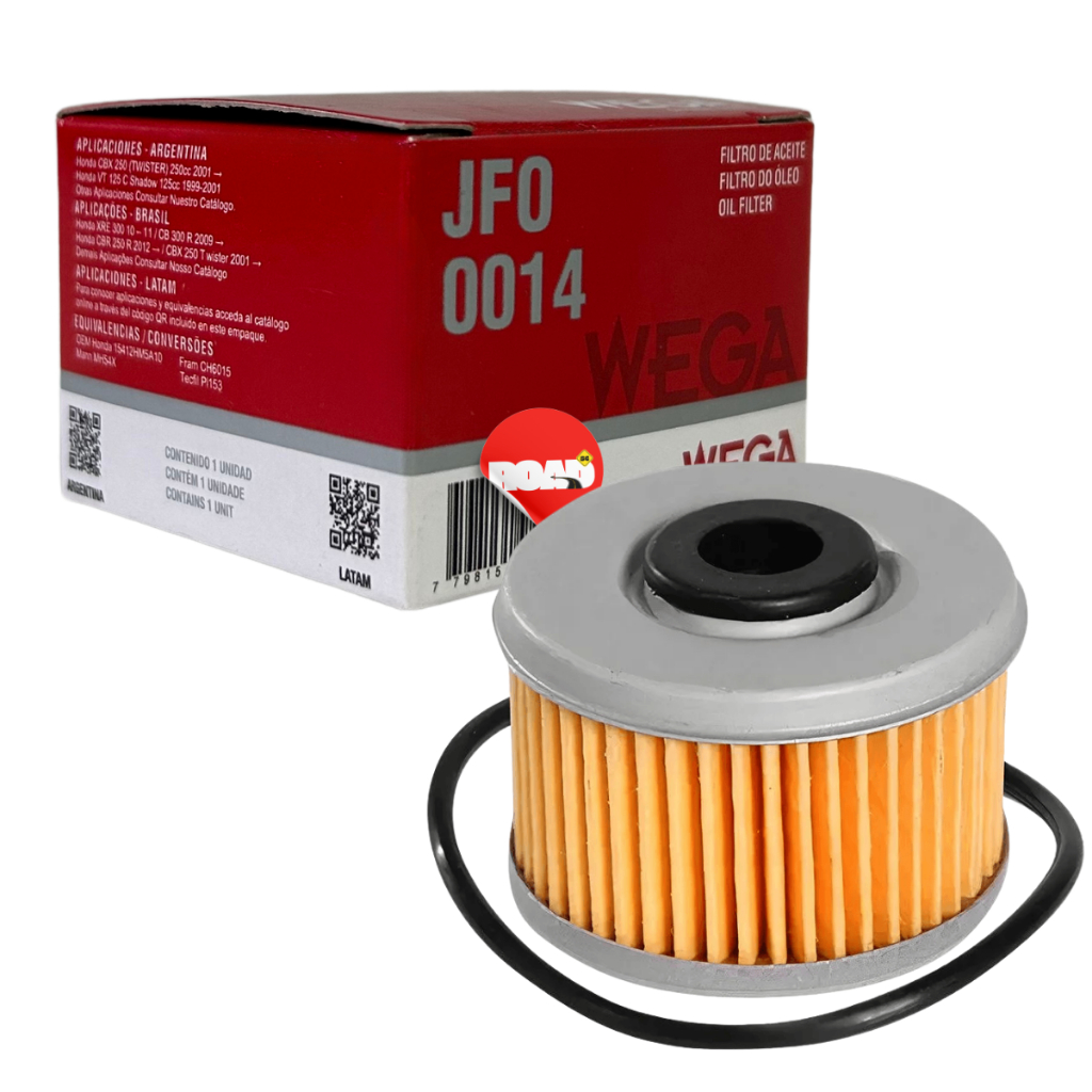 Filtro de Oleo TRX 350 FOURTRAX FM/TM QUADRICICLO - WEGA
