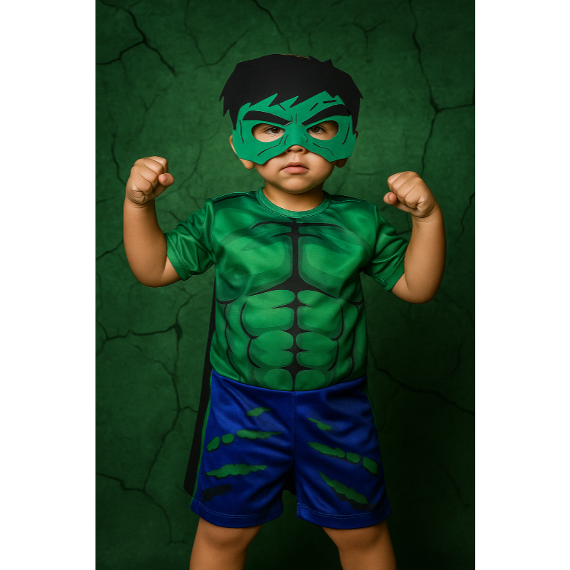 FANTASIA INFANTIL HULK MENINOS ANIVERÁRIOS FESTAS CARNAVAL em Oferta na Shopee