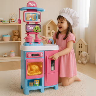 Cozinha Infantil Completa Grande 92cm Sai Agua de Verdade C/ Acessórios em Oferta na Shopee