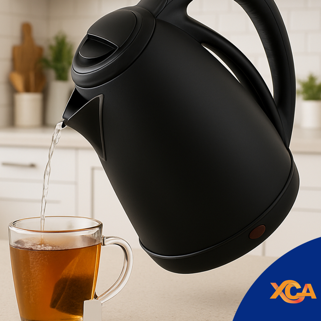 Chaleira Elétrica Jarra Inox Preto Fosca 2 Litros Térmica Tampa 110 220v Café Chá Ferve Rápido