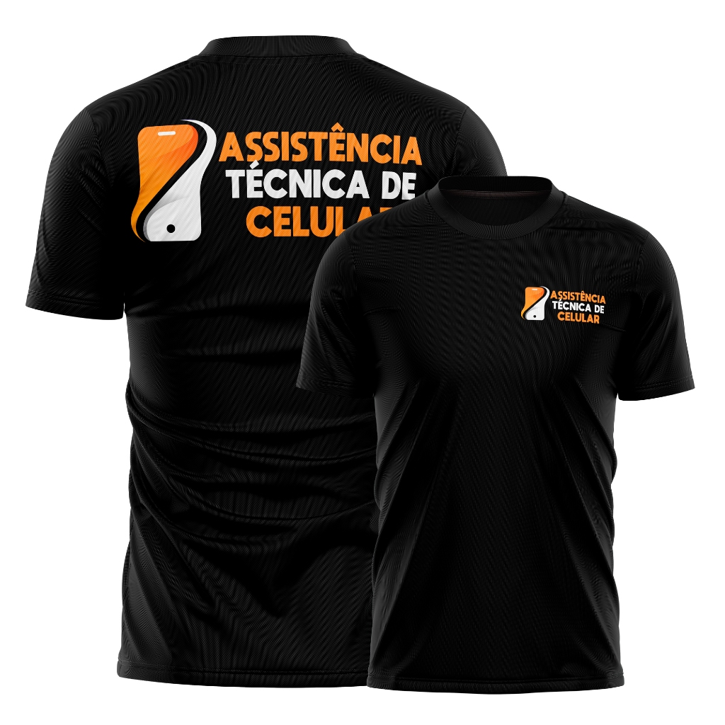 Camiseta Assistência Técnica Celular Profissional Uniforme Trabalho Dry Fit Confortável Masculina em Oferta na Shopee