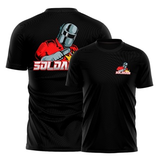 Camiseta Soldador Profissional Uniforme Trabalho Oficina Dry Fit Confortável Masculina Qualidade em Oferta na Shopee