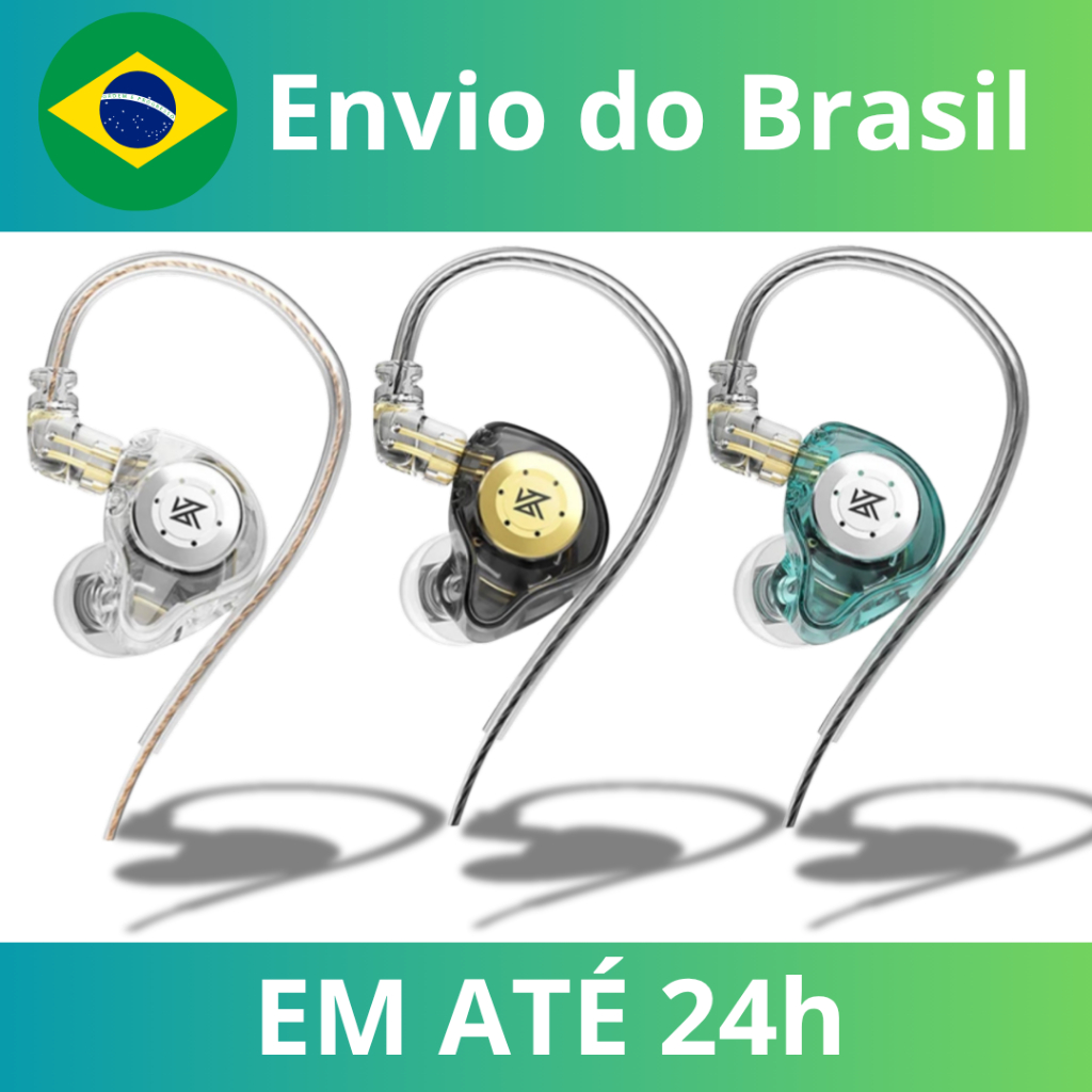 Fone de Ouvido Kz Edx Pro Dinâmico no Monitor de Ouvido Fio Baixo Estéreo Jogo Música e Games e Sem Mic — R$ 49,99 em Shopee
