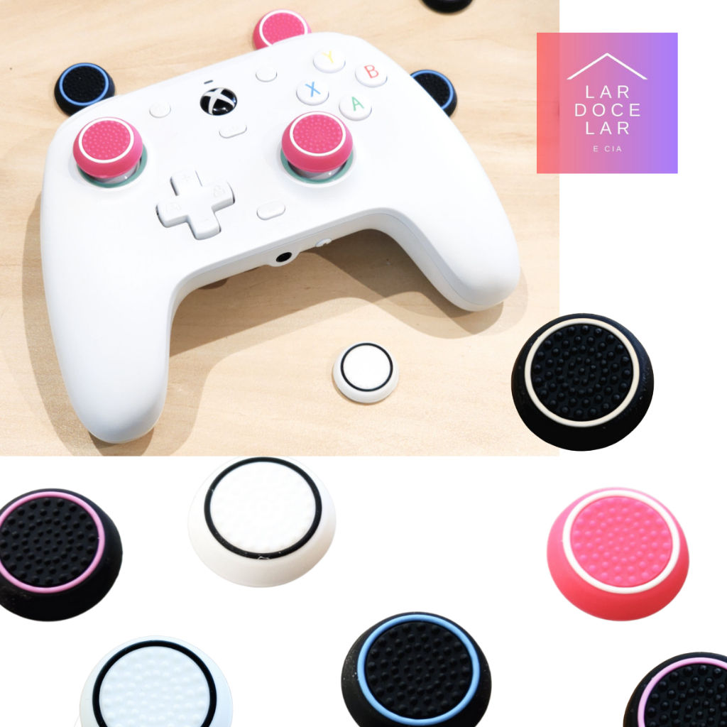 Kit 16 / 8 / 4 Grip Analógico Tampa Silicone Acessório Controle Joystick Xbox One PS3 Ps4 Ps5 Series em Oferta na Shopee