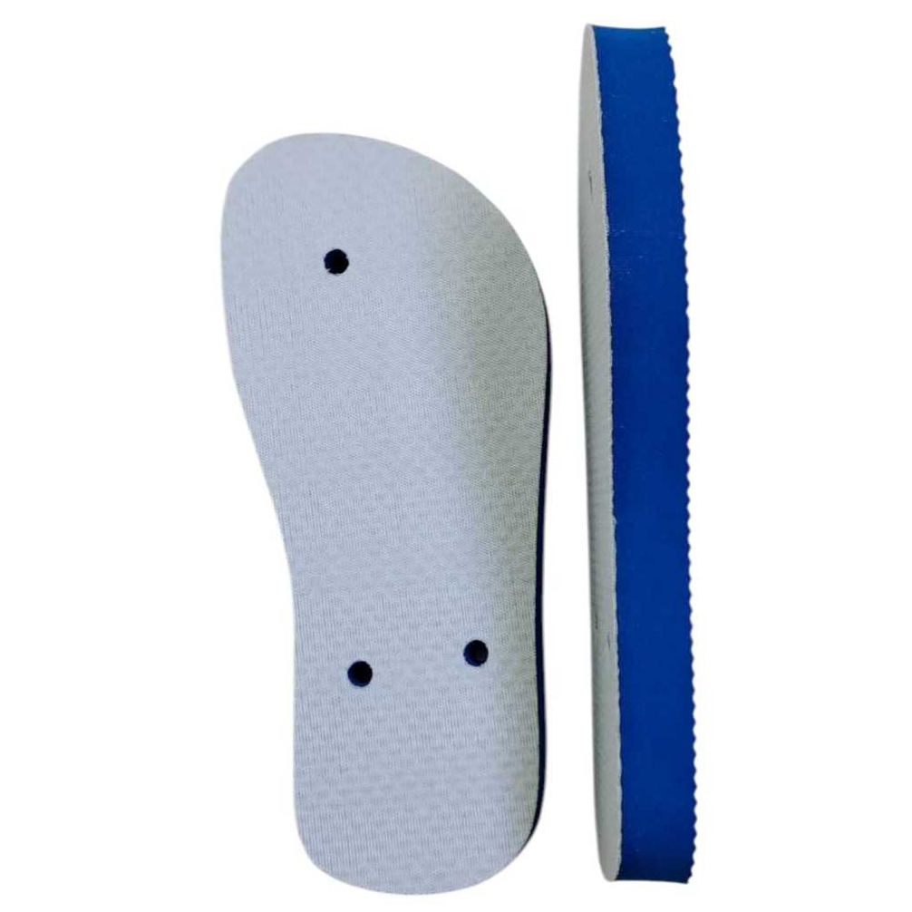 Solado de Chinelo Para Sublimação Estampar Com Tecido 100% Poliéster (Solado Sem Tira)