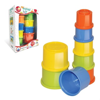 Brinquedo de Empilhar Potes & Cia - Pais e Filhos 10841 em Oferta na Shopee