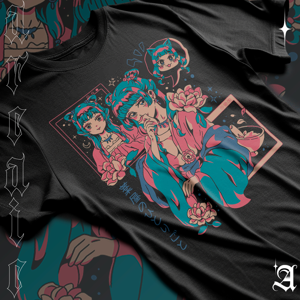 Camiseta Basica Algodao Ou Oversized Protagonista Maomao Apotecária Anime Adventure Street em Oferta na Shopee