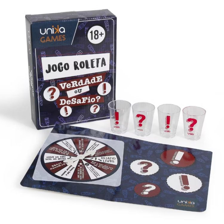 Jogo drink shot roleta dados adulto Verdade ou Desafio