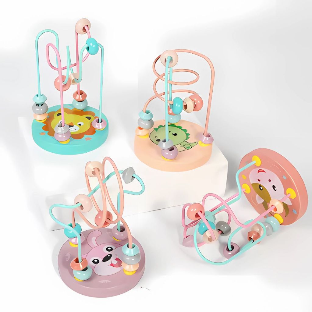 Aramado Divertido MDF Brinquedo para Bebe Montessori Educativo Brinquedo de Madeira Cores Claras Joy em Oferta na Shopee