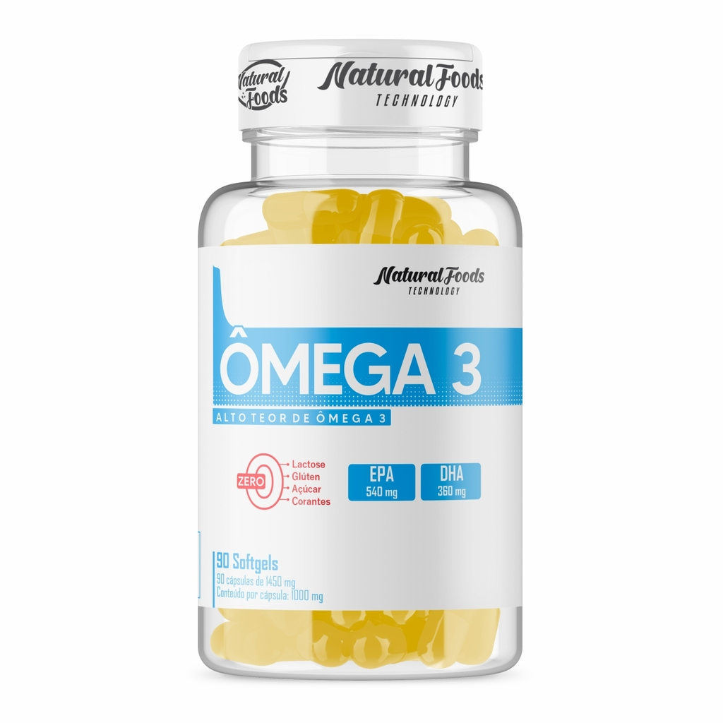 Ômega 3, 90 softgels - Natural Foods ORIGINAL em Oferta na Shopee