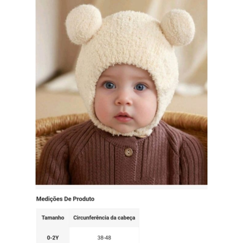 touquinhas de bebe pom pom , dinossauro de lã quentinha inverno gorro