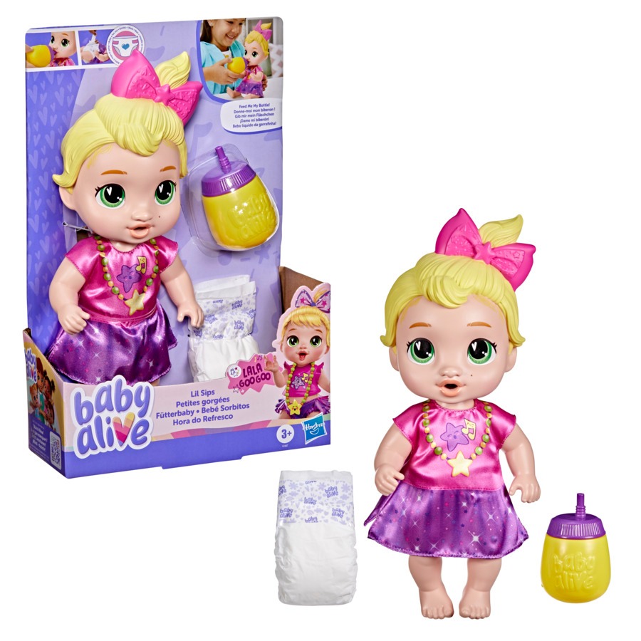 Boneca Baby Alive Hora do Refresco Loira - Hasbro G1447