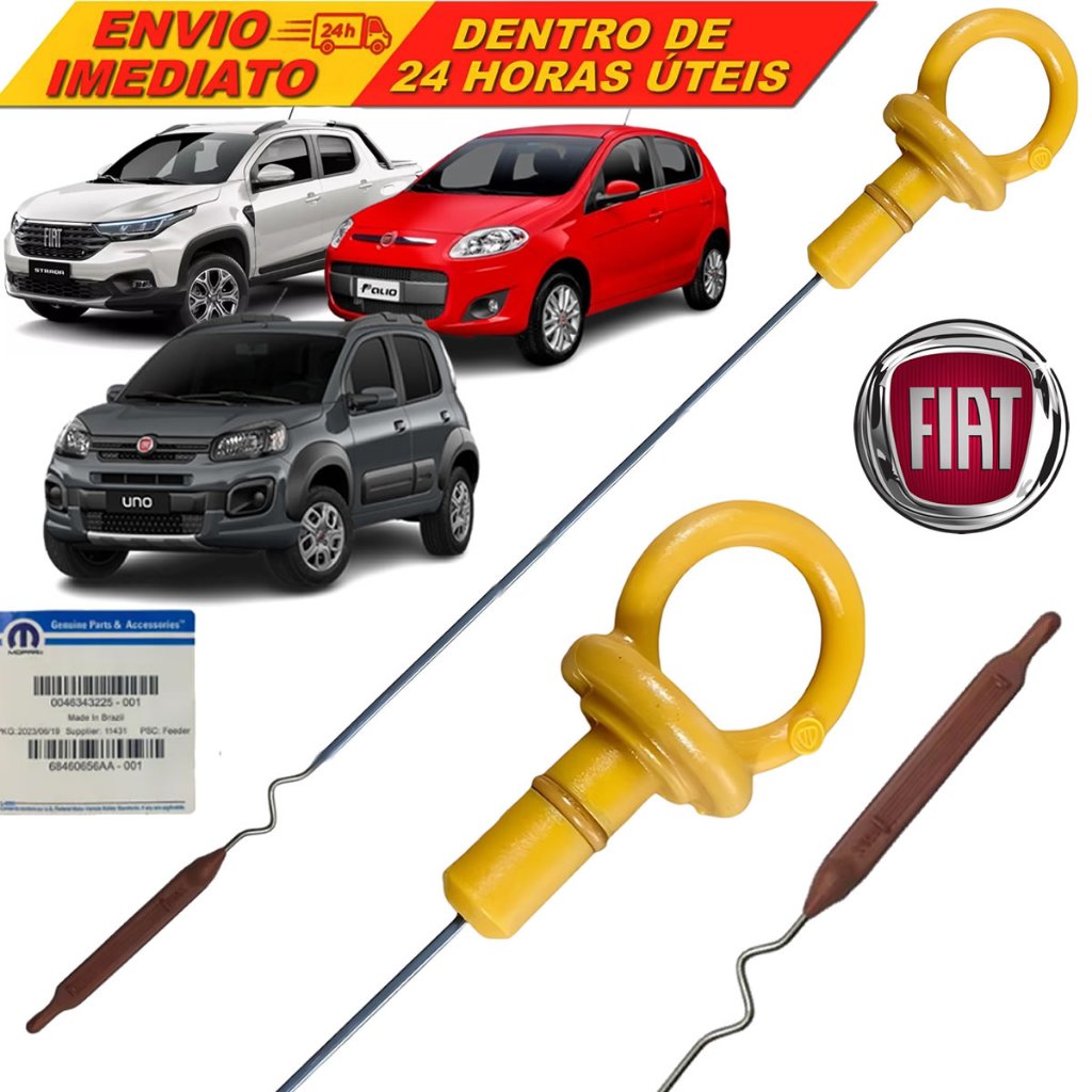 Vareta Óleo Motor Original Fiat Nova Strada Mobi Palio Uno Fiorino