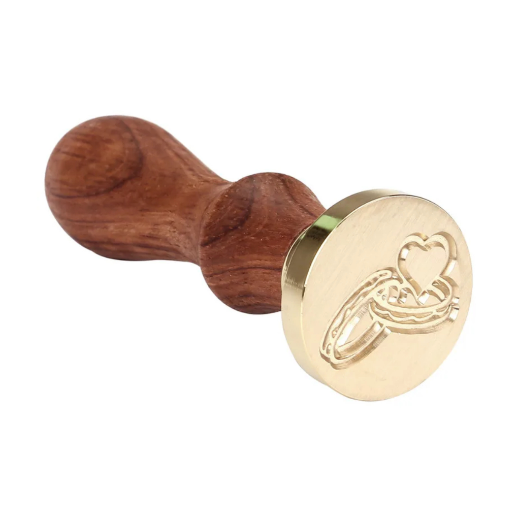 Carimbo para selo de cera, convite, presentes, convite de casamento- alianças em Oferta na Shopee