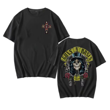Camiseta Estampa Adulto/Infantil Lançamento Unissex Em Algodao Guns's Roses Rock Tour 2025 em Oferta na Shopee