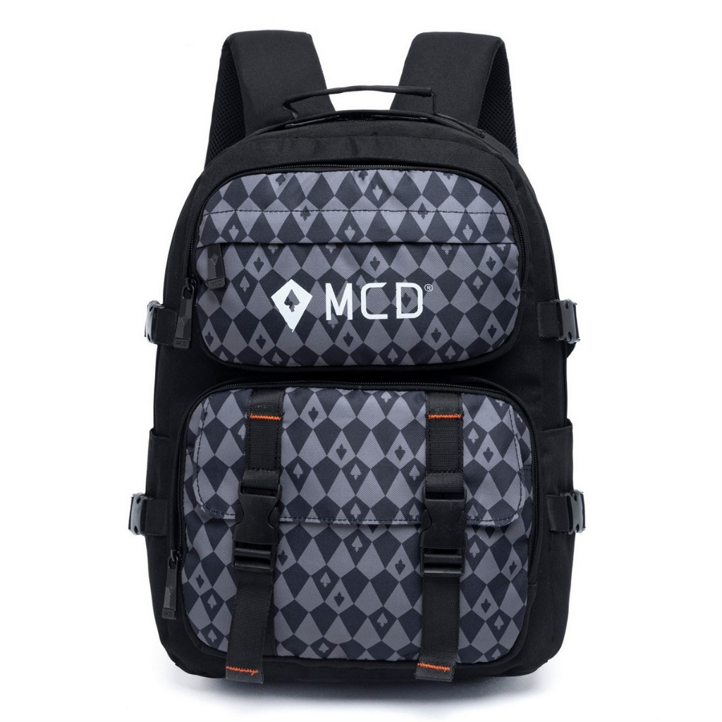 Mochila Estampa Geométrica MCD Juvenil Reforçada em Oferta na Shopee