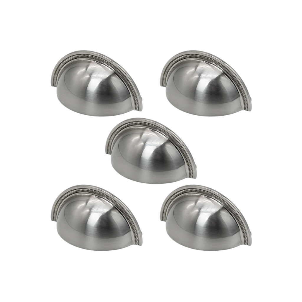 5 Puxadores Meia Lua Moveis Closet Penteadeira 76mm Stimato