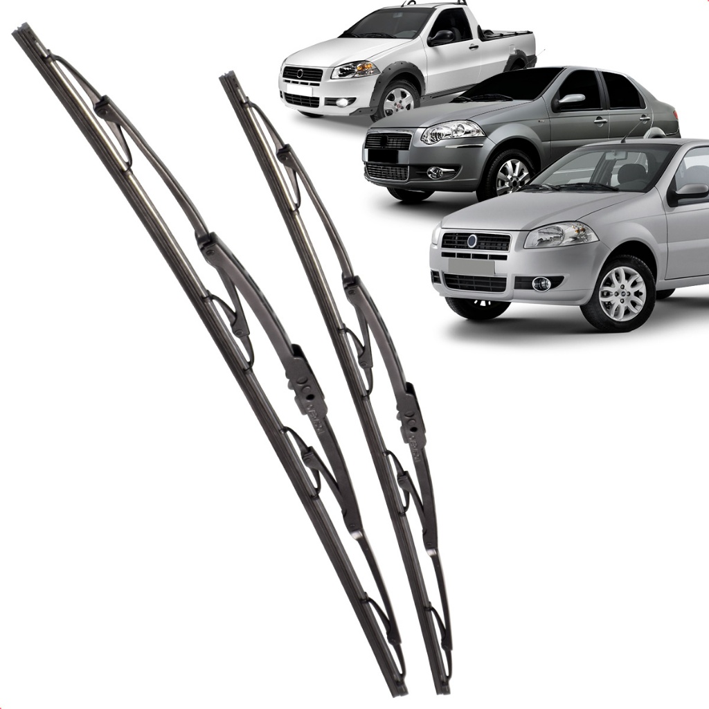 Par Palheta Dianteira Limpadora de Para-brisa Palio Siena Strada G4 de Ferro em Oferta na Shopee