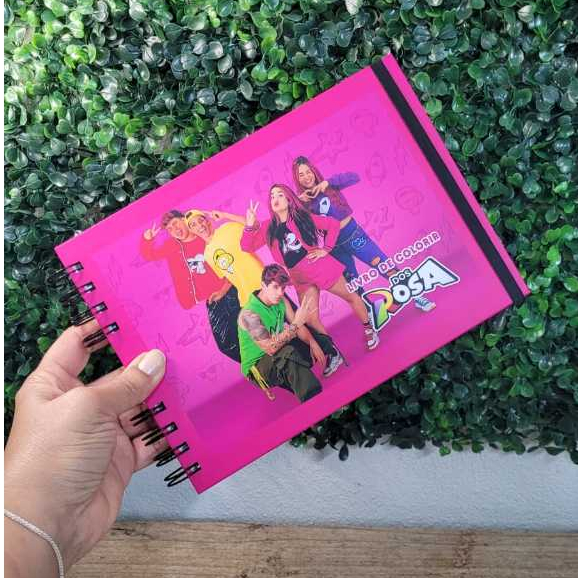 Livro De Colorir Emily Vick e a Turma Dos Rosa, Capa Dura, 50 Desenhos - Envio Rápido