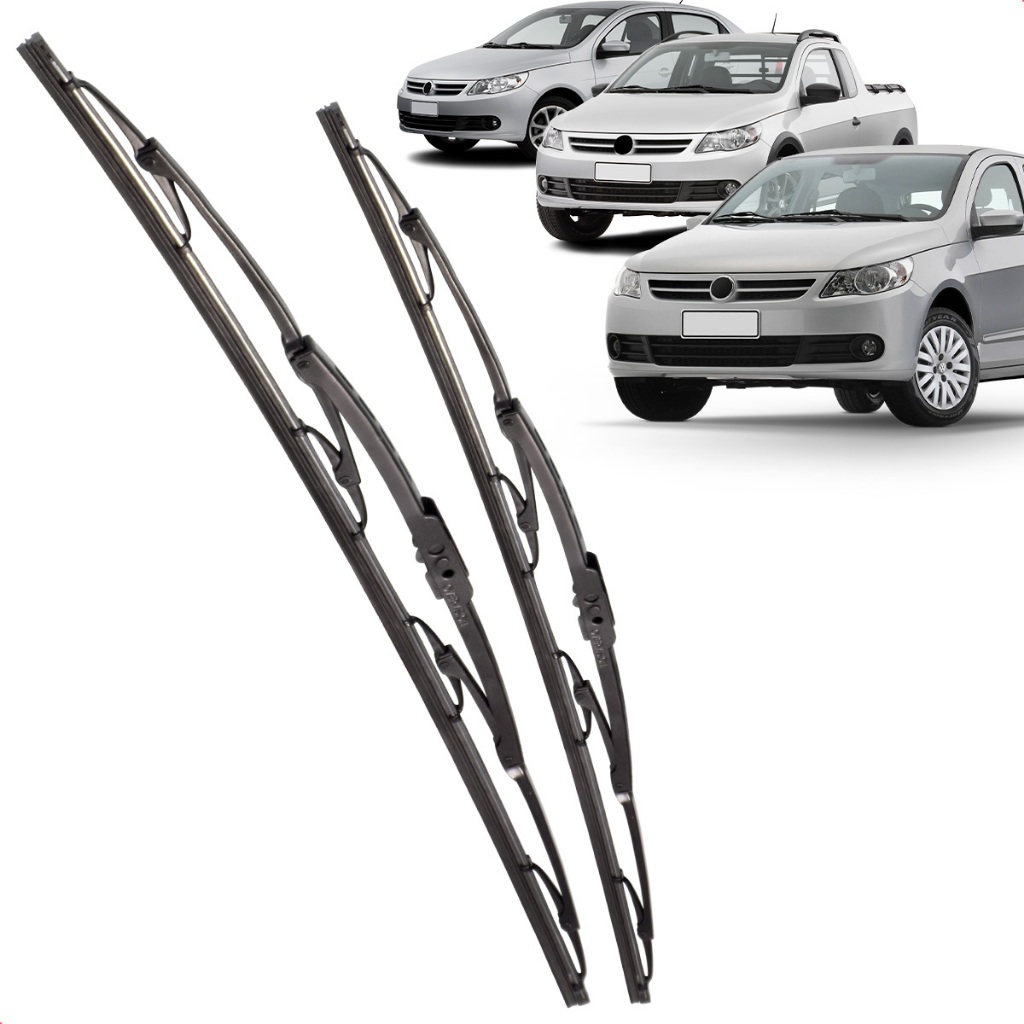 Par Palheta Dianteira Limpadora de Para-brisa Gol Saveiro Voyage G5 de Ferro em Oferta na Shopee
