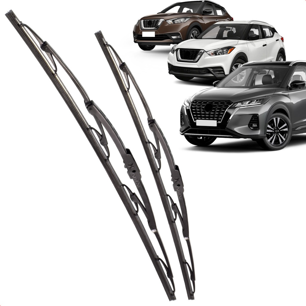 Par Palheta Dianteira Limpadora de Para-brisa Kicks 2016 a 2024 de Ferro em Oferta na Shopee