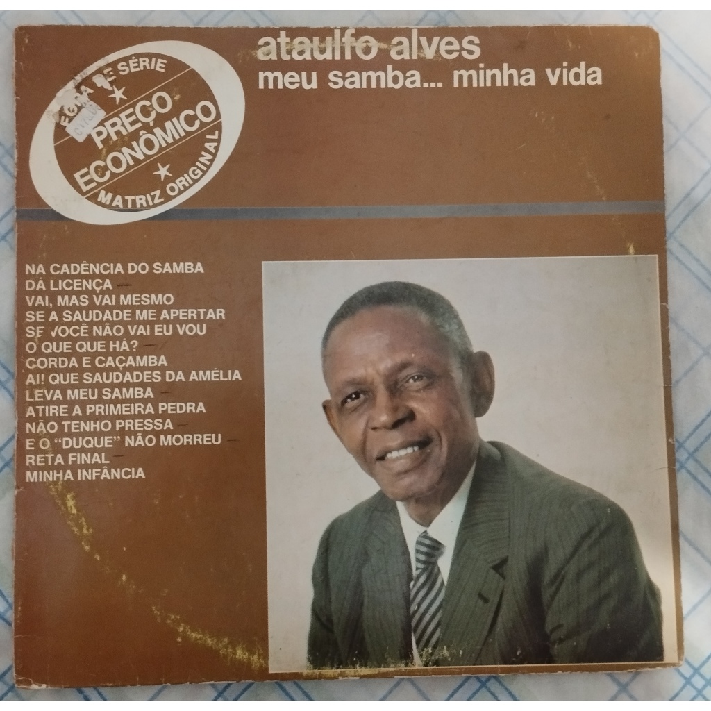 LP/VINIL Ataulfo Alves – Meu Samba... Minha Vida! (1978)