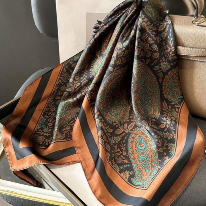 Lenço Feminino Cetim 70cm x70cm Moda Blogueira Mulher Elegante Mod12
