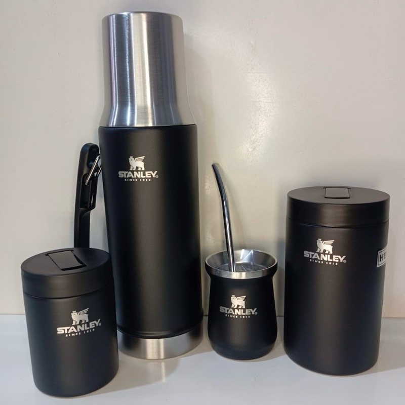 Kit Térmico Inox Chimarrão/Tereré – Garrafa 1L-1.2L, Cuia 160ml, Bomba e Porta-Erva