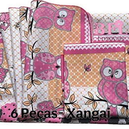 Jogo Americano 6 peças Estampado- Kit De Cozinha 6 Peças- Casa Decoração em Oferta na Shopee