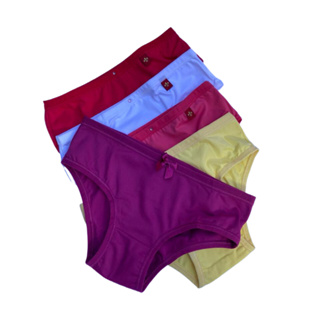 kit Calcinha de Microfibra Infantil em Poliamida Calcinhas Lisa com forro 100% Algodão P M G GG XGG em Oferta na Shopee