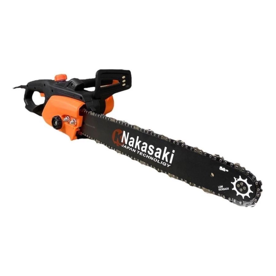Motosserra Elétrica Nakasaki 1600W Sabre 40cm Eletroserra Profissional para Corte de Madeira