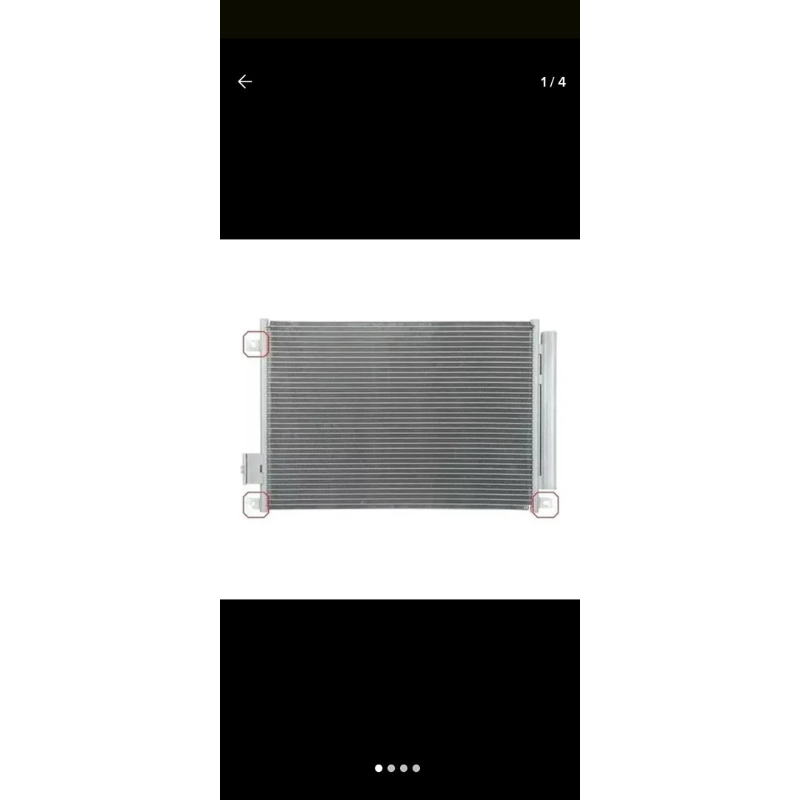"Condensador Fiat Novo Uno 2010>/ Palio 2012>/ Mobi 2017> Sistema Denso Fluxo Paralelo OEM: 51835575/ 52029111"