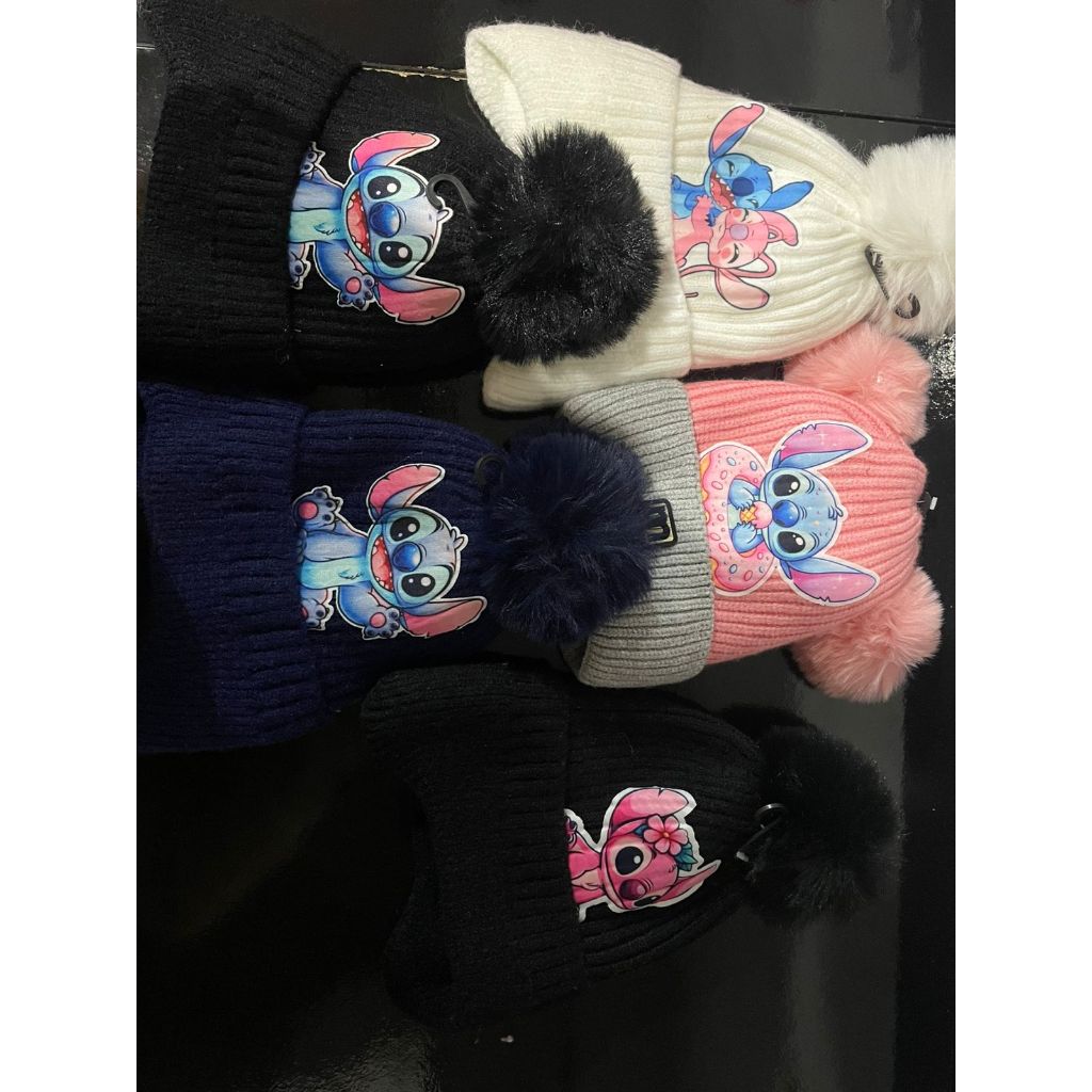 TOUCA STITCH DE FRIO POMPOM