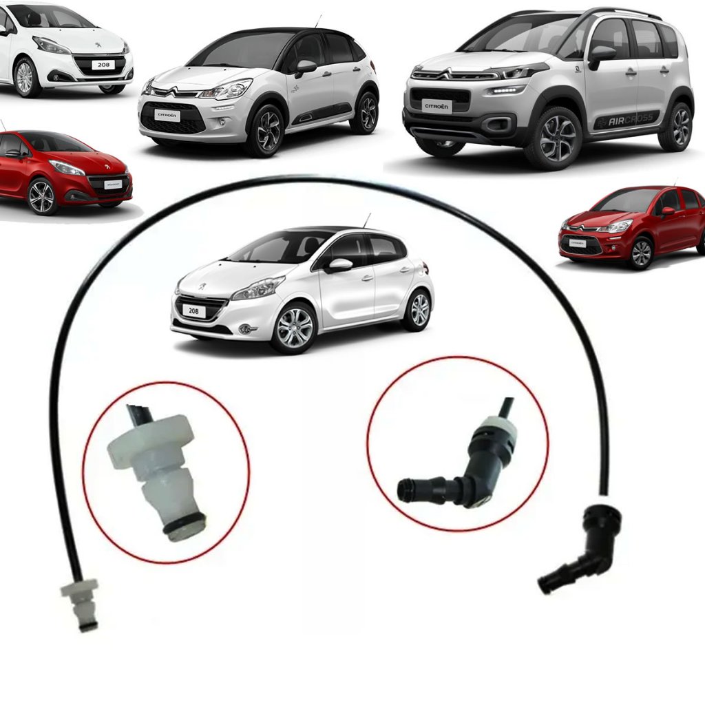 Tubo Flexível do Cilindro Atuador de Embreagem Citroen C3 C4 Aircross Peugeot 208 308 Novo c/NFe em Oferta na Shopee