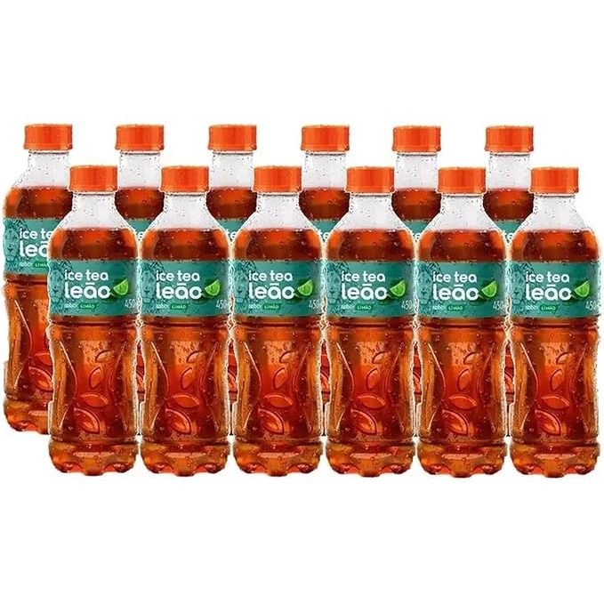 Chá Preto Ice Tea Limão Leão Garrafa Pet 450ml - 6 e 12 unidades em Oferta na Shopee