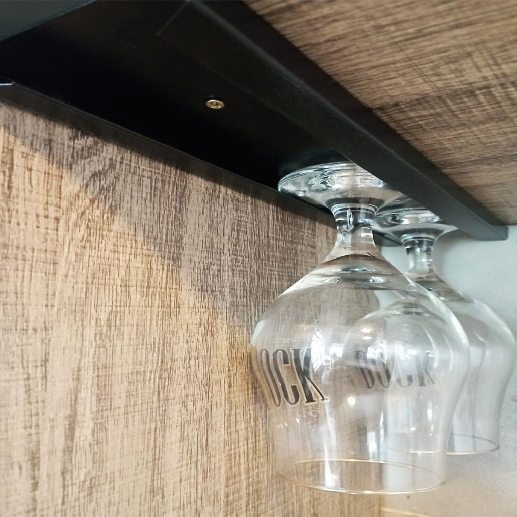 Suporte Para Taças De Vinho Adega Barzinho Prateleira em Oferta na Shopee