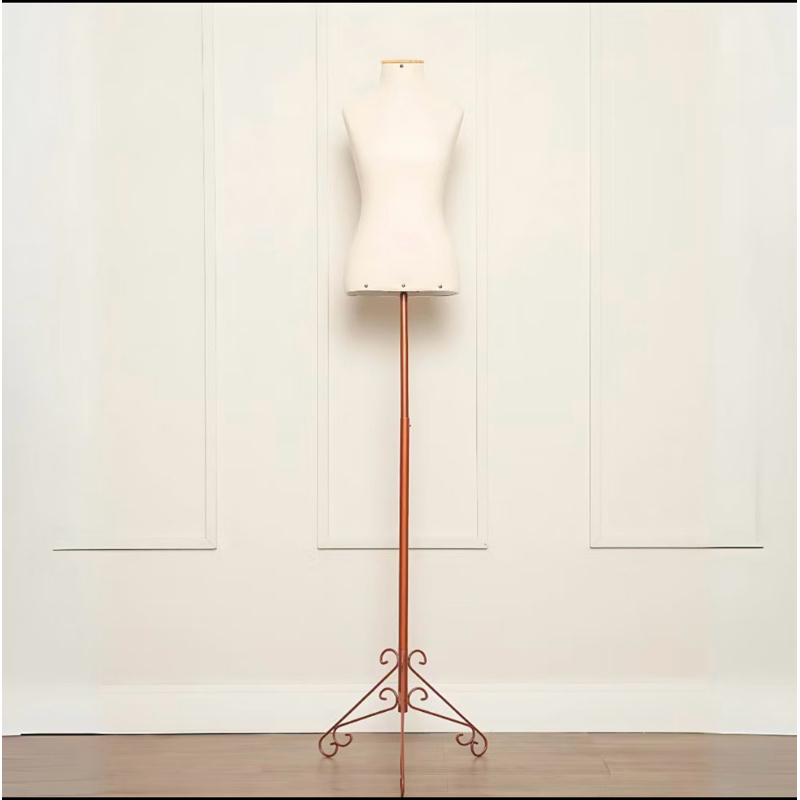 Manequim Busto Feminino com Pedestal Retro Ajustavel
