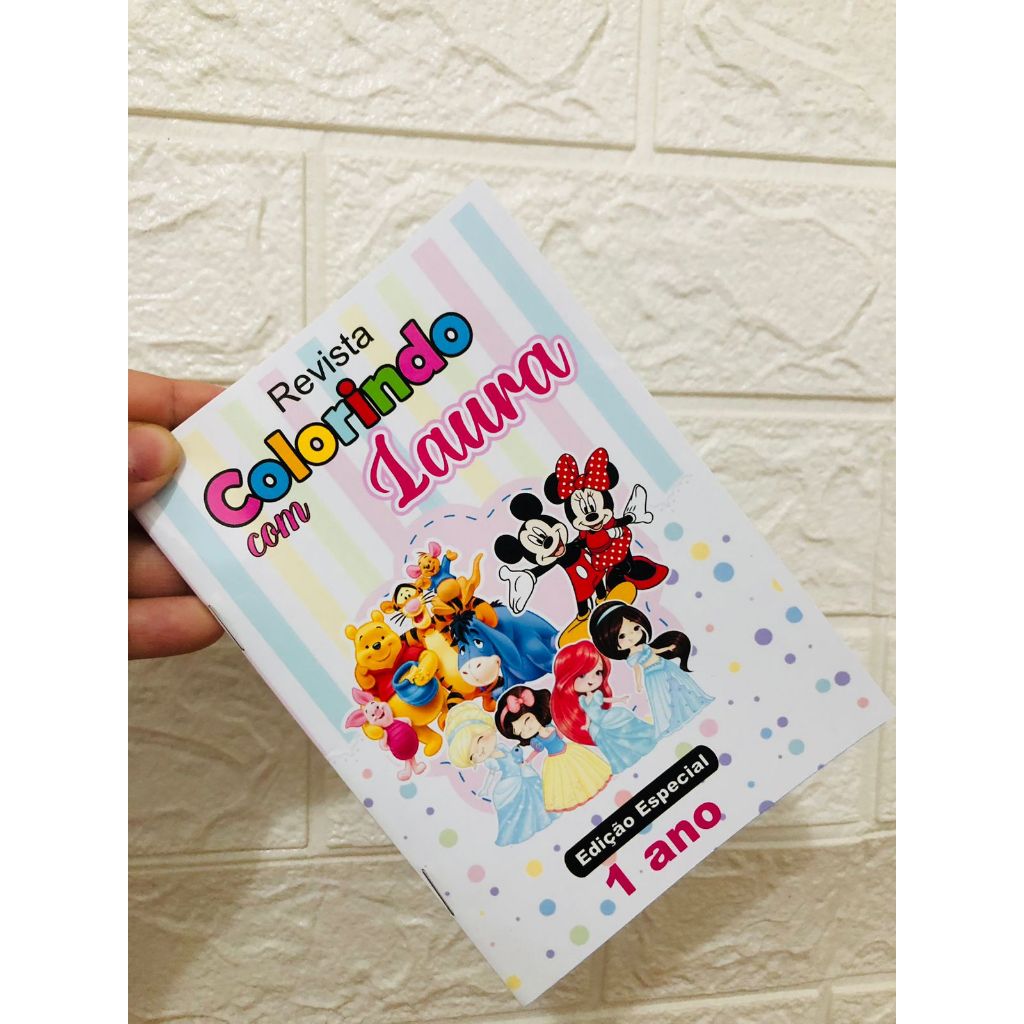 Livro de Colorir Personalizado — Lembrancinha Personalizada  — Lembrancinhas de aniversário