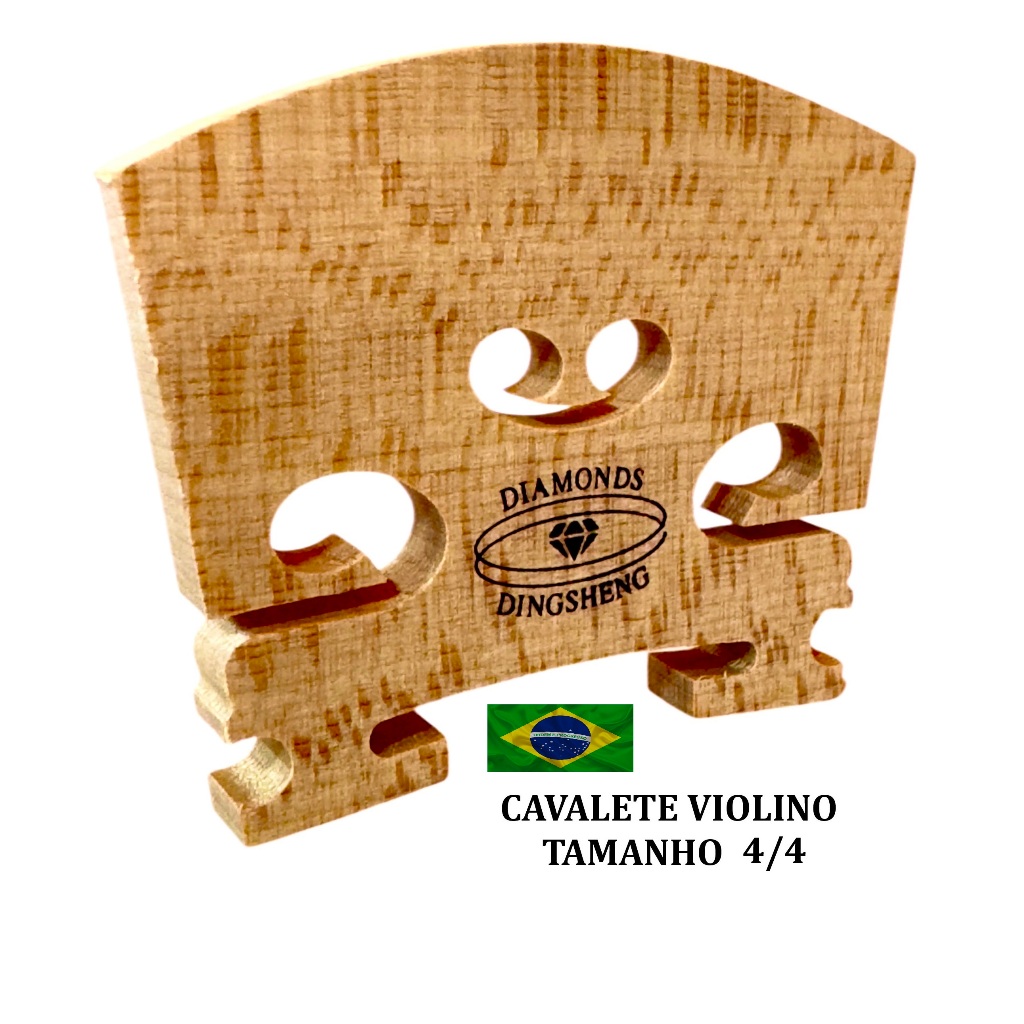 Cavalete Bridge Violino 4/4 Maple Velho Alto Grau Rajado Ponte