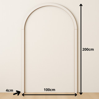 Arco Romano em MDF Branco 200x100cm Parede Decorativa Cenário Festa Fotos Decoração Eventos Esmalte Manicure