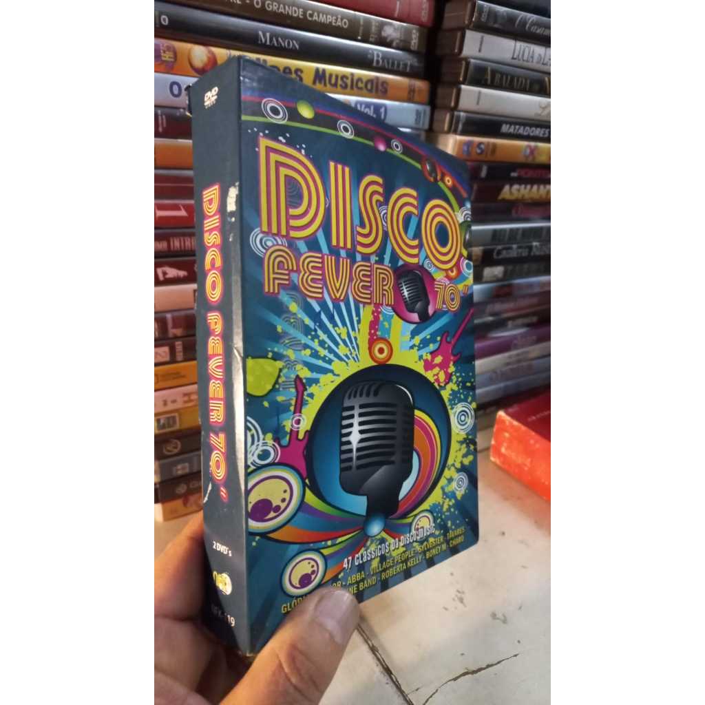 Box Disco Fever anos 70 Dvd Original -Novo Clássicos Abba Gaynor Village Sylvester Boney m -Charo Roberta Kelly