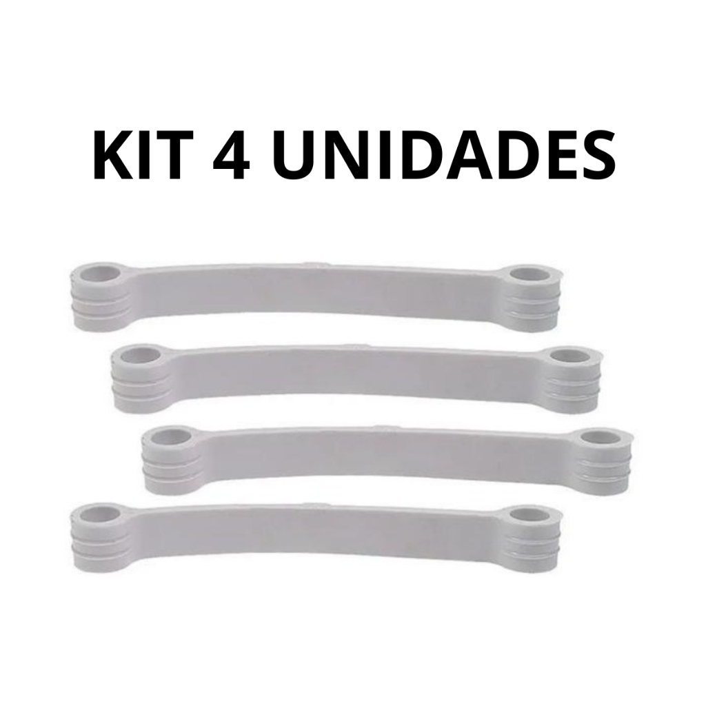 Kit 04 Tirantes Suspensão 11cm Para Maquinas de Lavar Compativel Brastemp e Consul de 7 A 12 Kg