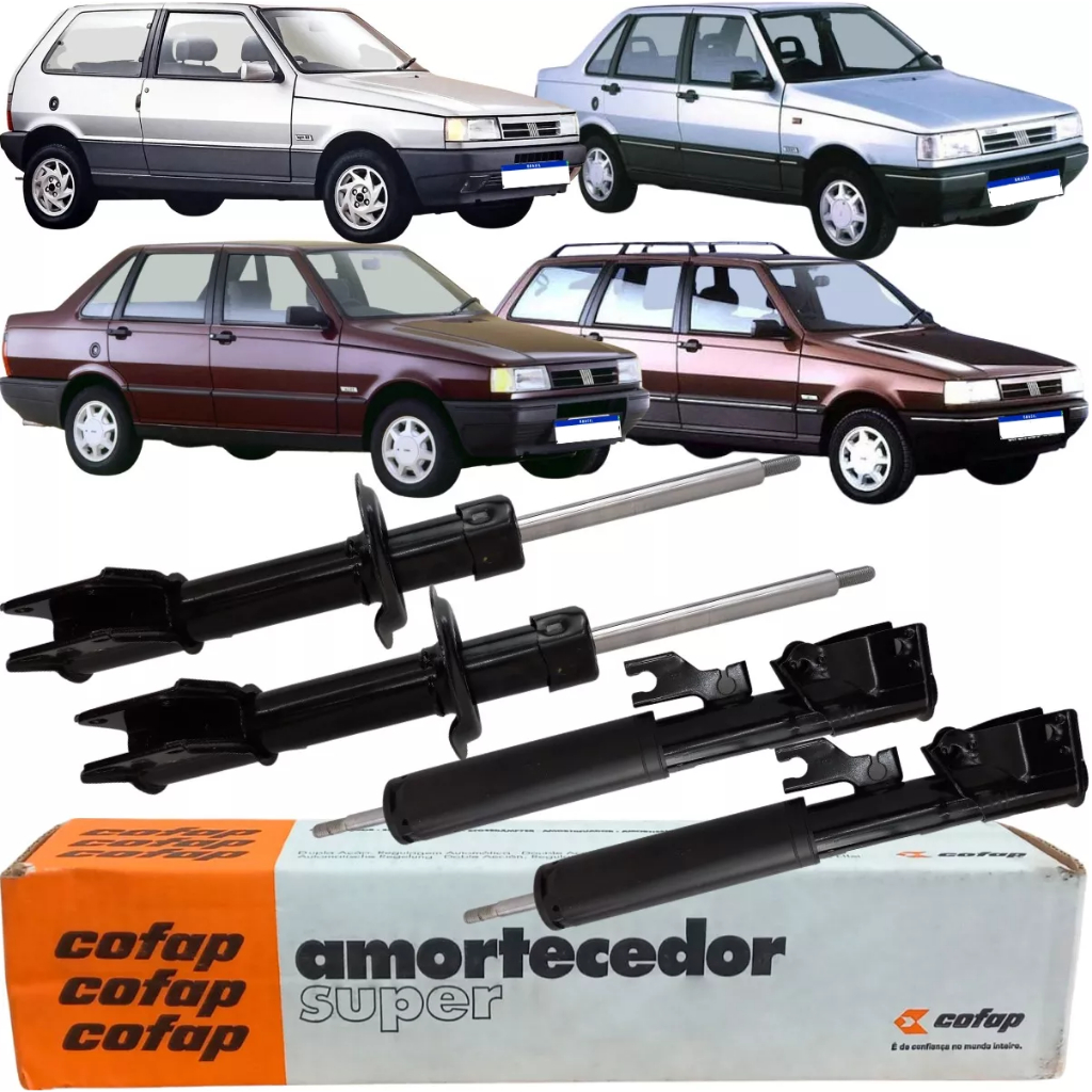 Amortecedores Dianteiros Traseiros Cofap Uno Quadrado Mille Economy até 2013 antigo em Oferta na Shopee