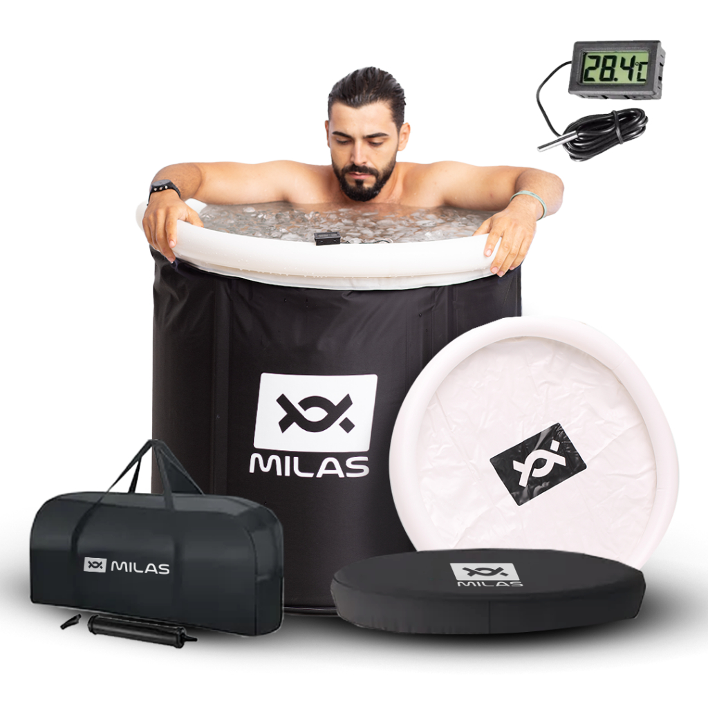 Banheira Gelo Piscina Inflável Crioterapia 360l  com Bag + Termômetro Digital + Manual + Brinde em Oferta na Shopee