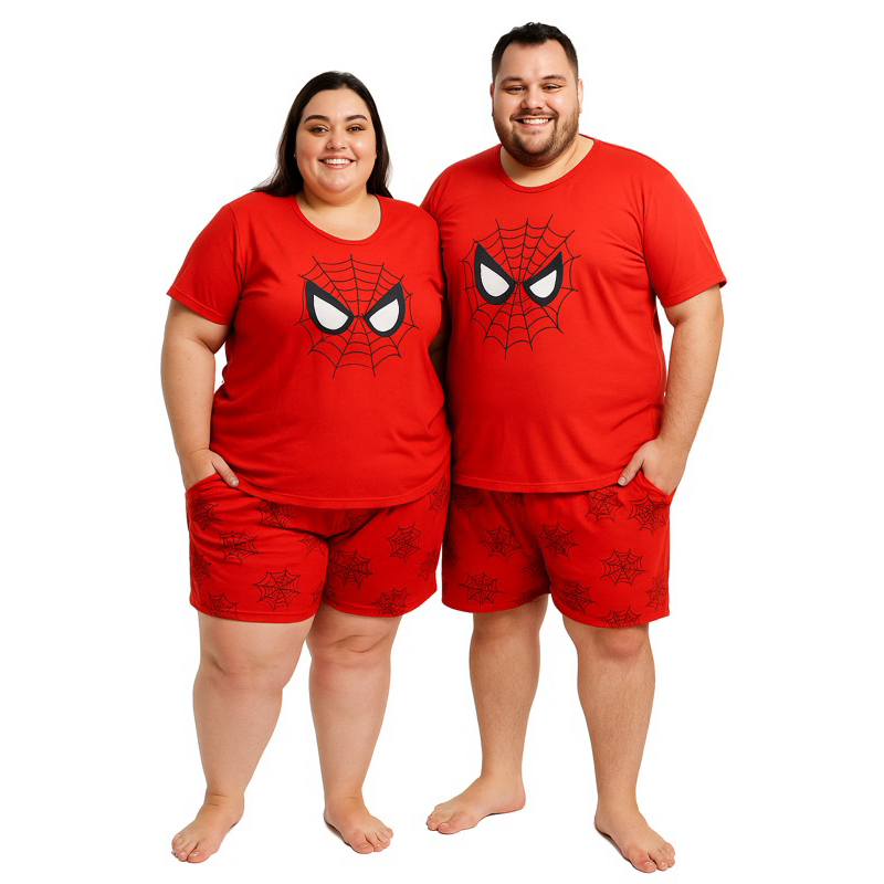 Pijama  Baby-doll Plus size 50,52,54,56 malha