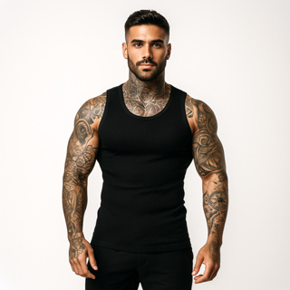 Regata Canelada Ribana Americana Básica em Oferta na Shopee