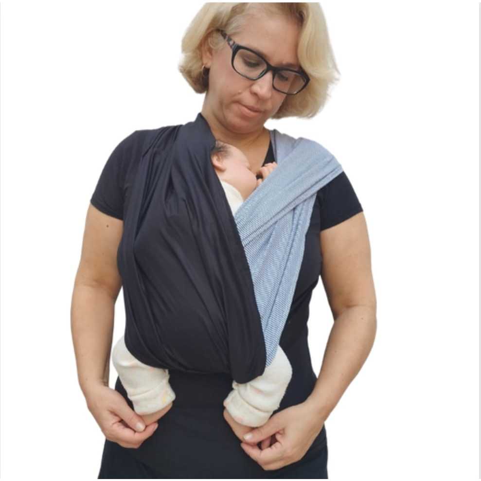 Sling de Vestir - FastSling de Vestir PiêPaô Sling Listras + Preto