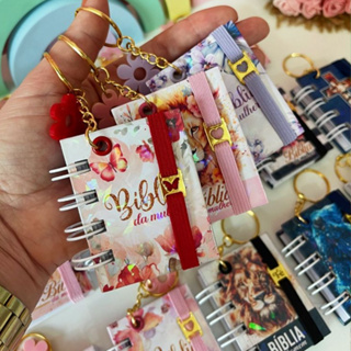 5/10 Mini Bíblia Chaveiro com Versículos Bíblicos - Capa dura em Oferta na Shopee