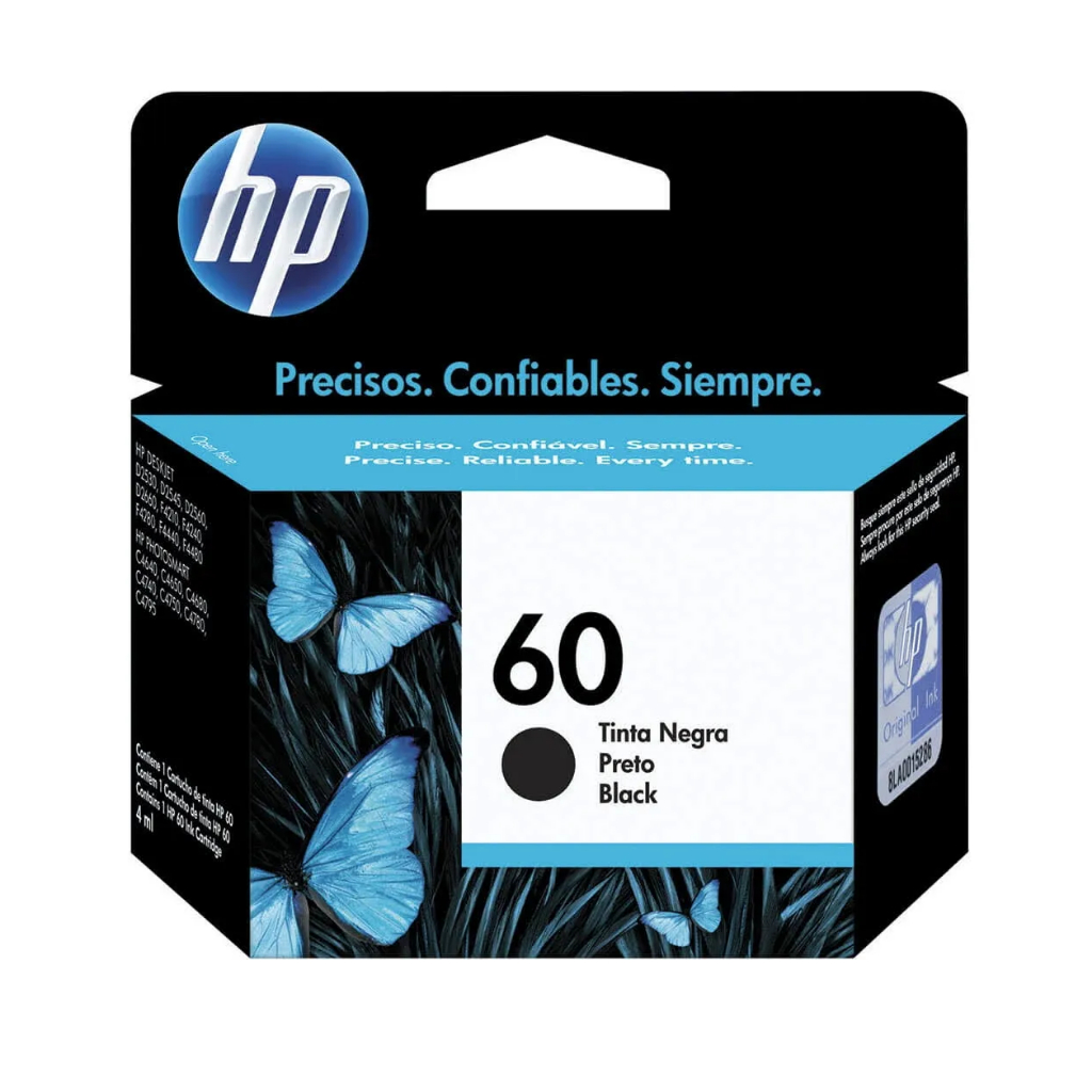 Cartucho Tinta Original 60 Cc640wb F4480 F4580 Preto