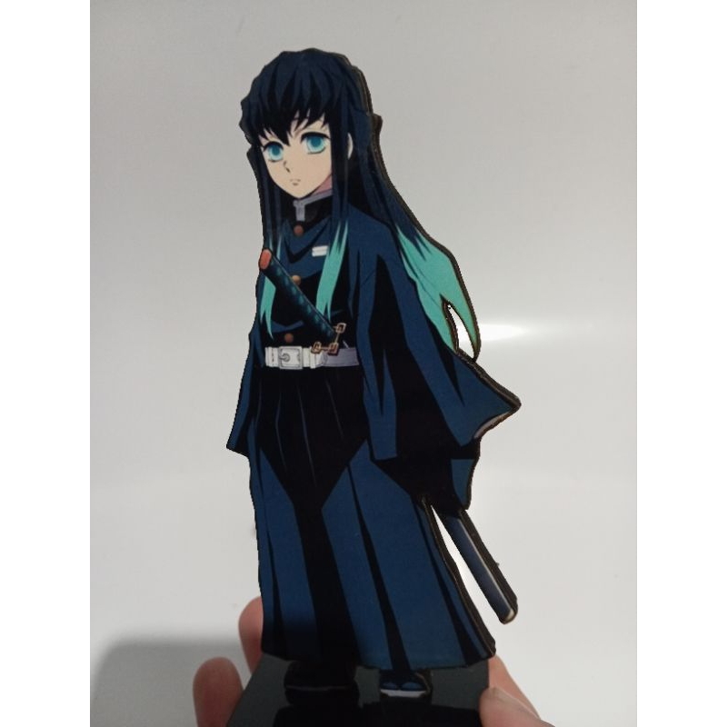 pedestal decorativo personagem muichiro tokito anime demon Slayer action figure colecionável display toten